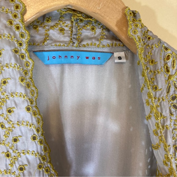 Johnny Was Embroidered Silk Dress - Picture 4 of 13